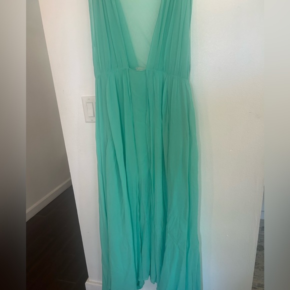 Free People Elegant Green Maxi Dress - Picture 4 of 11